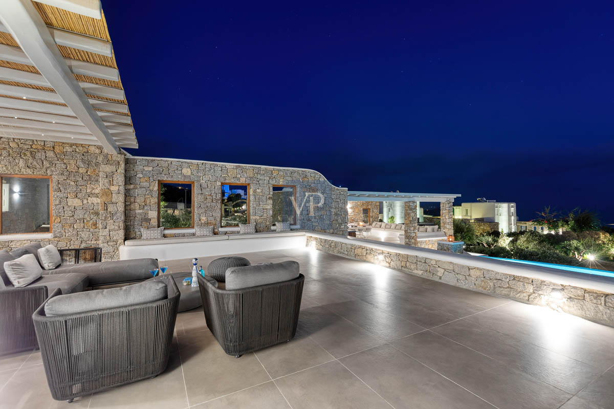 Modern Villa Tranquillo near beaches of Kalafati and Kalo Livadi, 6 bedrooms in Mykonos